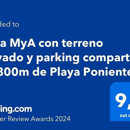 Casa Mya Con Terreno Privado Y Parking Compartido - A 800M De Playa Poniente Villa เบนิดอร์ม ภายนอก รูปภาพ